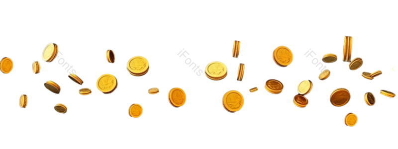 金币图片,金属元素,漂浮元素PNG,硬币免抠素材